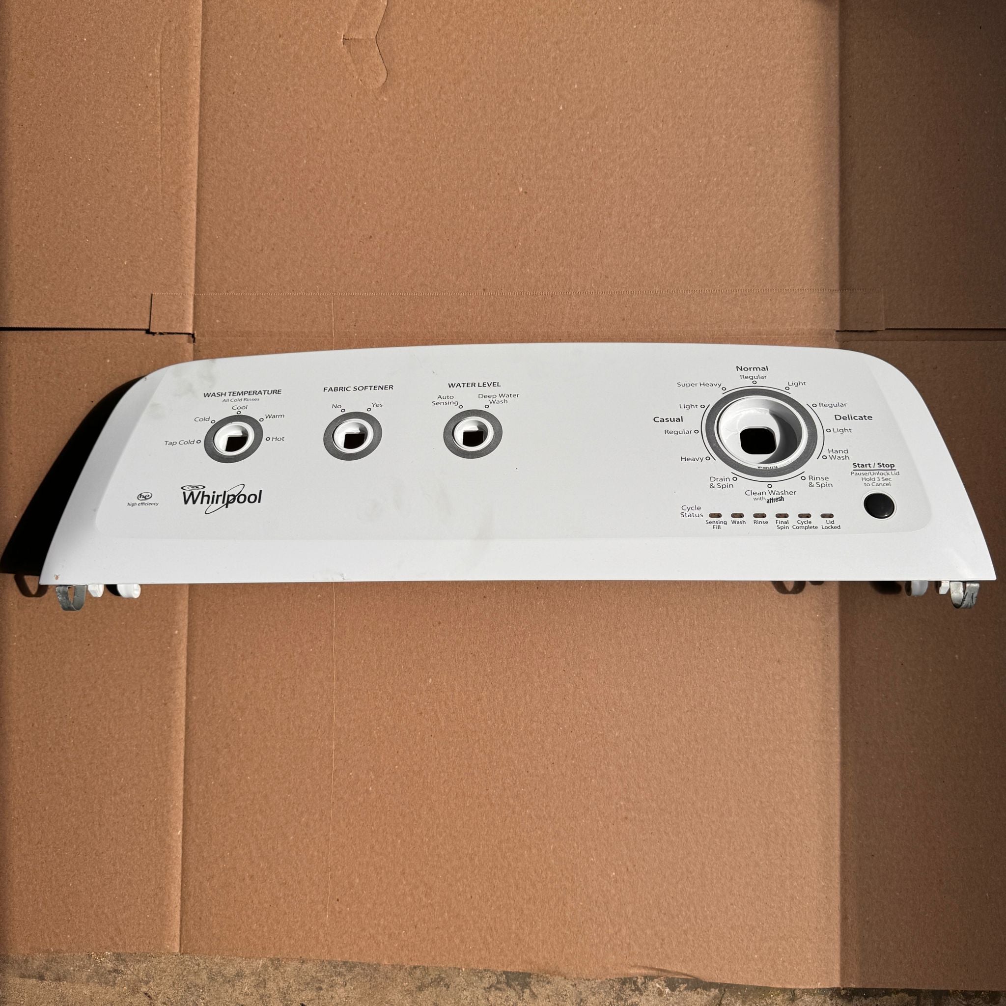 Whirlpool Washer Control Panel W10877388 Whirlpool Washer Control Panel W10877388